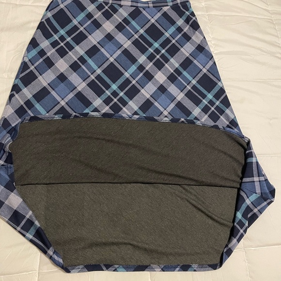 WOMENS LARGE Christopher & Banks plaid midi skirt - Picture 4 of 6